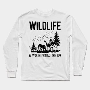 World Wildlife Day Animal Protection Wildlife Conservation Long Sleeve T-Shirt